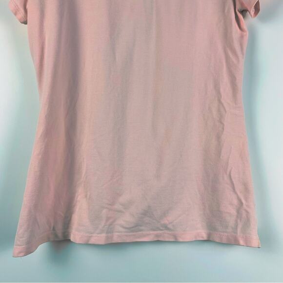 Tommy Hilfiger Pink Polo Shirt Preppy Women’s Size Large - Picture 6 of 9